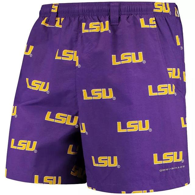 Mens Columbia LSU Tigers PFG Backcast II Omni-Shade Hybrid Shorts Product Image