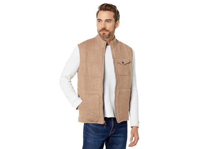 johnnie-O Mo Knit Camper Vest (Camel) Men's Clothing Product Image