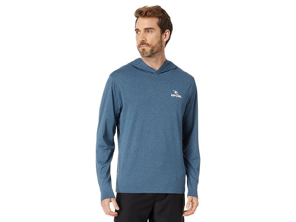 Rip Curl Stack Hooded Long Sleeve UV Tee (Navy Marle) Men's Swimwear Product Image