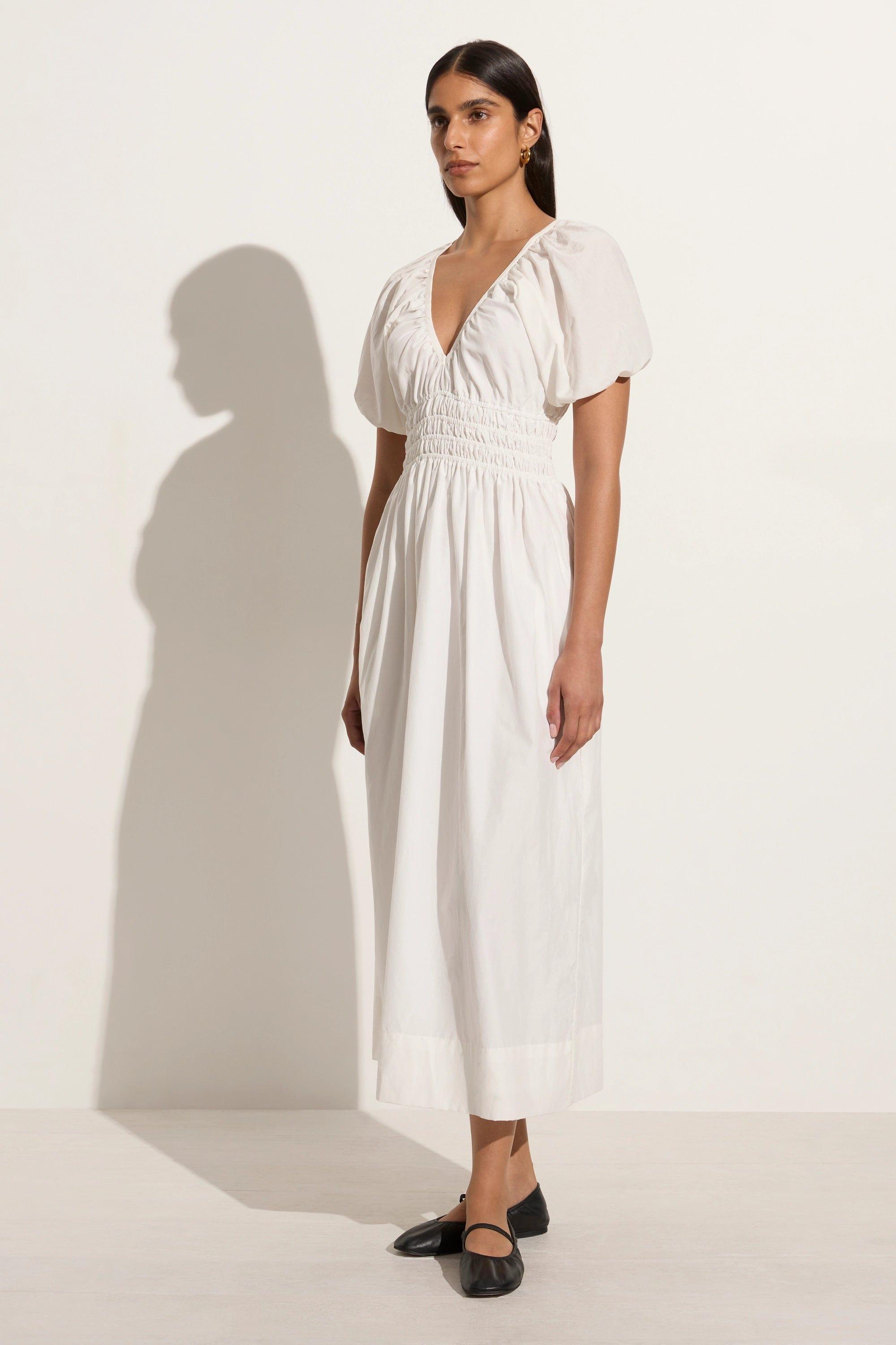 Teatro Midi Dress White Product Image