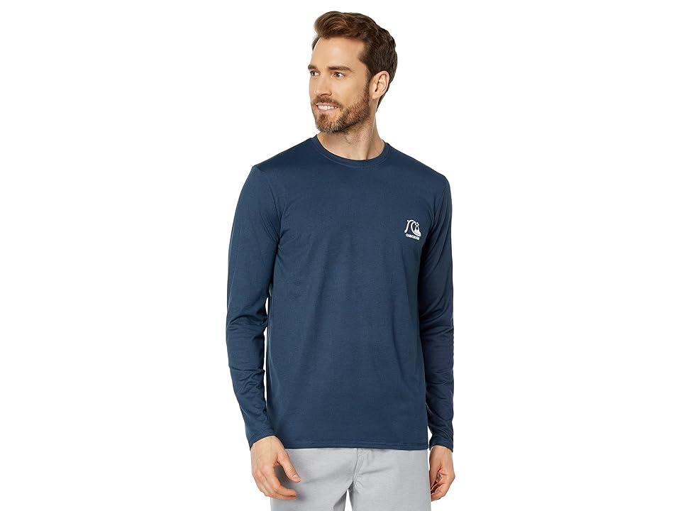 Quiksilver Heritage Heather Long Sleeve Surf Tee (Midnight Heather) Men's Swimwear Product Image