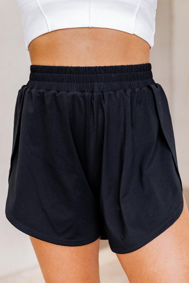 Go For It Black And Charcoal Active Short FINAL SALE Product Image