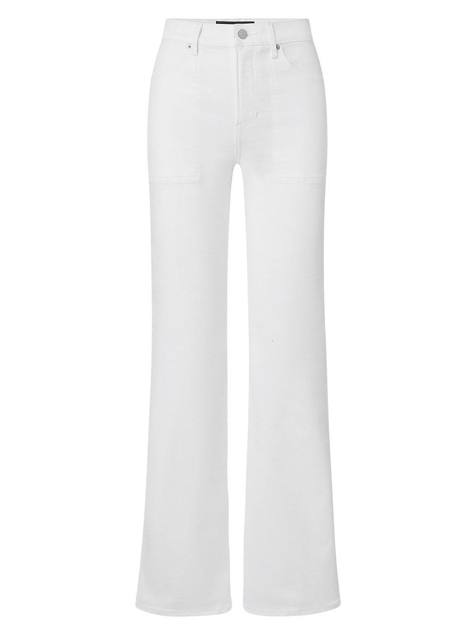 Womens Crosbie Stretch High-Rise Straight-Leg Jeans Product Image