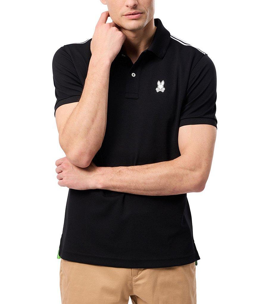 Psycho Bunny Performance Stretch Lucas Sport Short Sleeve Polo Shirt Product Image