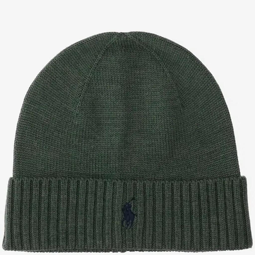 POLO RALPH LAUREN Wool Beanie With Logo In Green product image