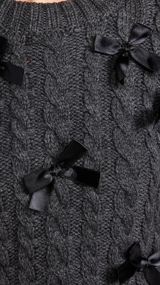 English Factory Cable Bow Knit | Shopbop Product Image