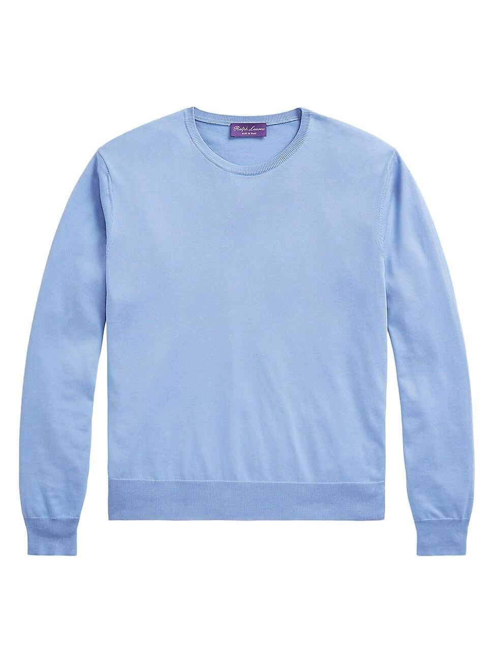 Mens Crewneck Cotton Sweater Product Image