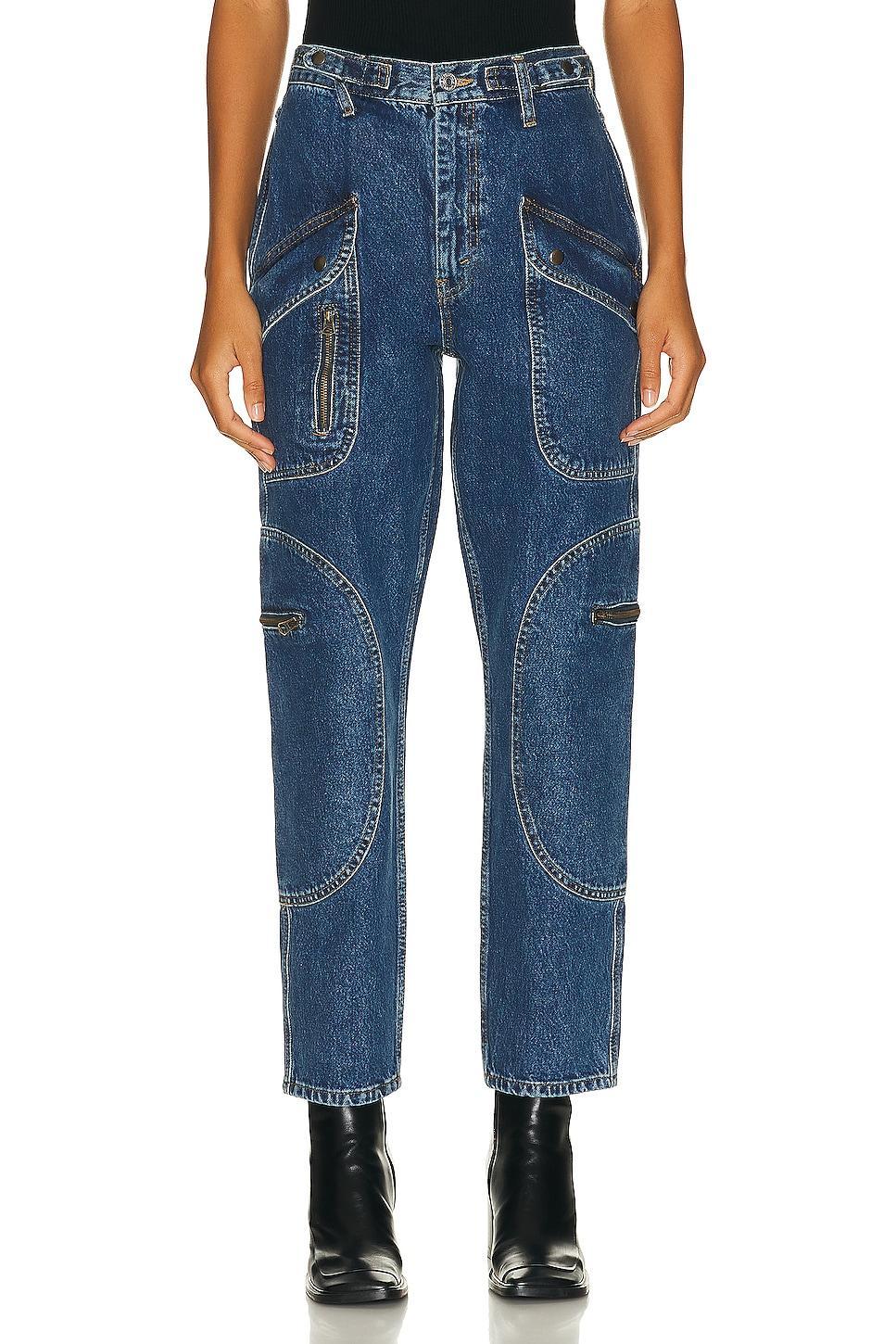 RE/DONE Orginal Racer Taper in Denim-Medium Product Image