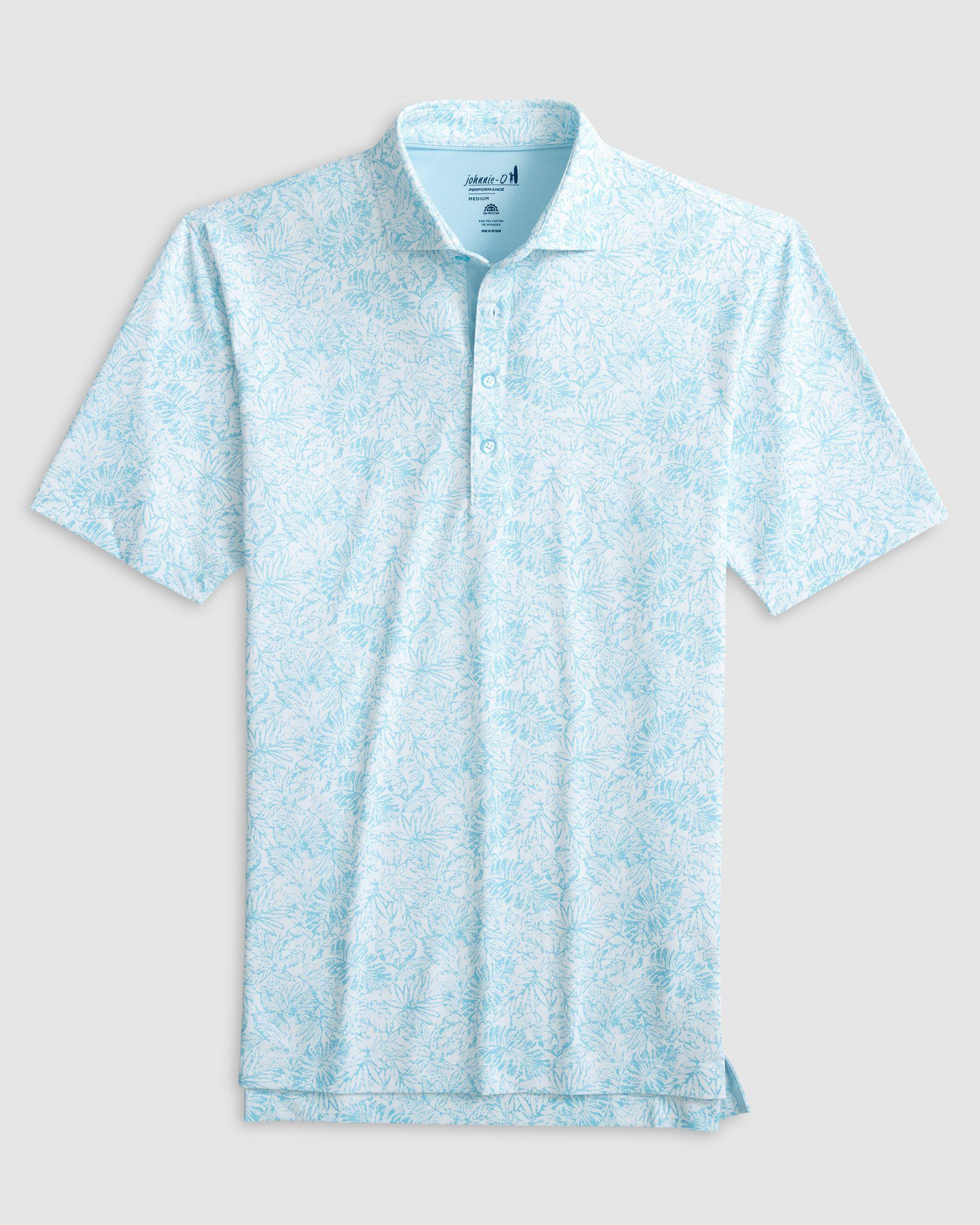 Hideaway Printed Mesh Performance Polo Male Product Image