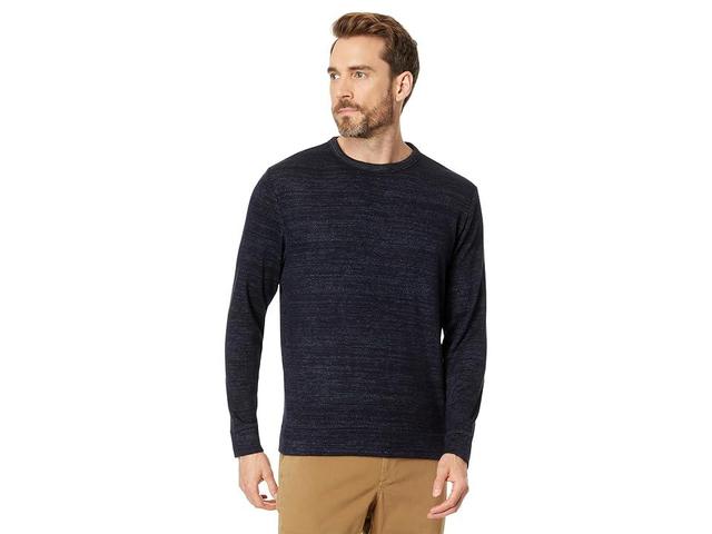 Vince Drapey Rayon Long Sleeve Crew (Heather Coastal) Men's Clothing Product Image