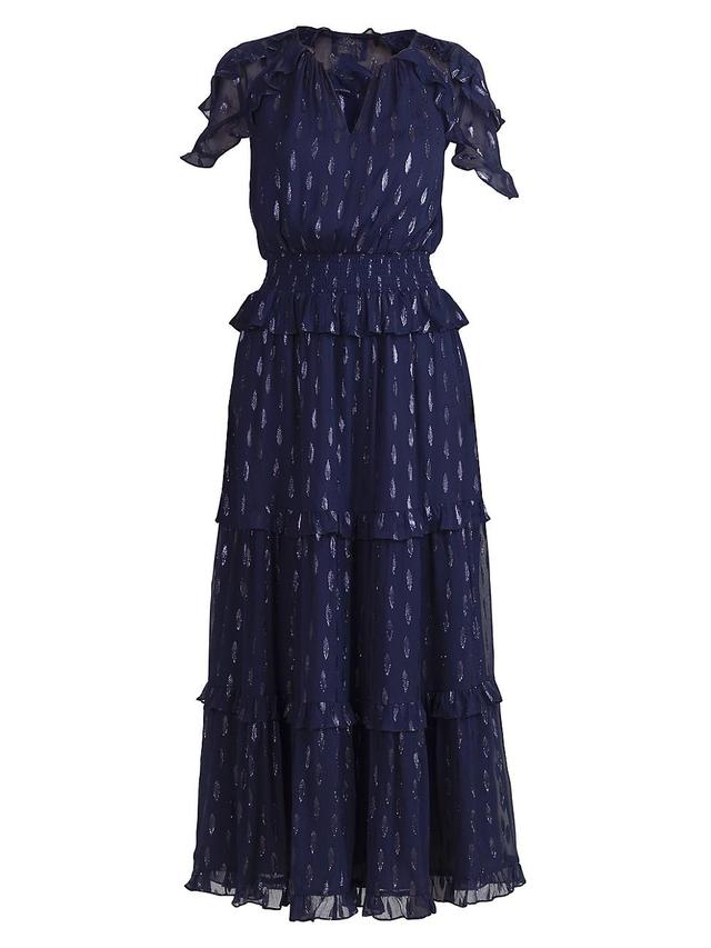 Womens Laguna Ruffled Maxi Dress Product Image