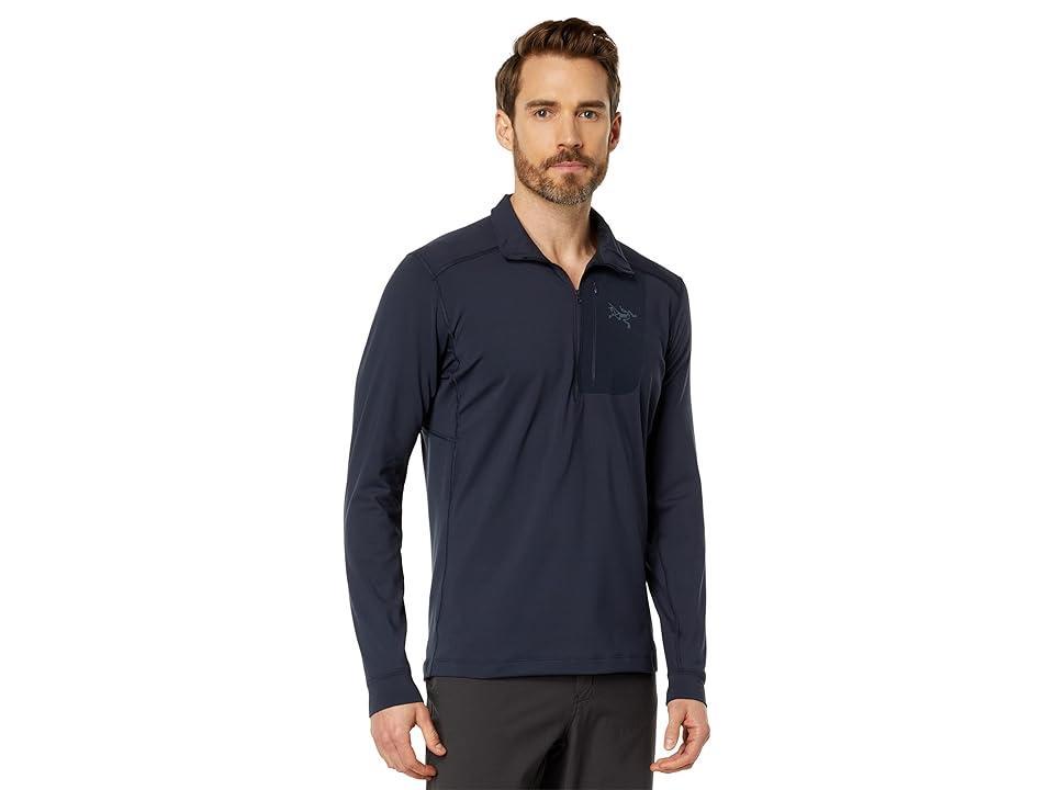 Arc'teryx Rho LT Zip Neck Sapphire) Men's Clothing Product Image