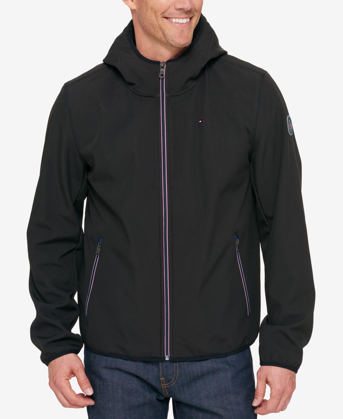 Tommy Hilfiger Mens Hooded Soft Shell Jacket Product Image