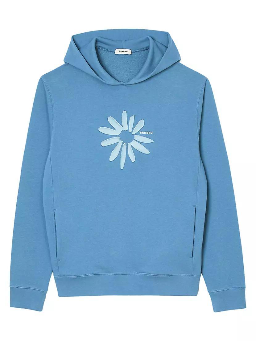 Mens Cotton Flower Hoodie Product Image