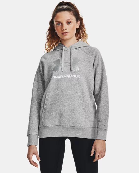 Women's UA Rival Fleece Glitter Big Logo Hoodie Product Image