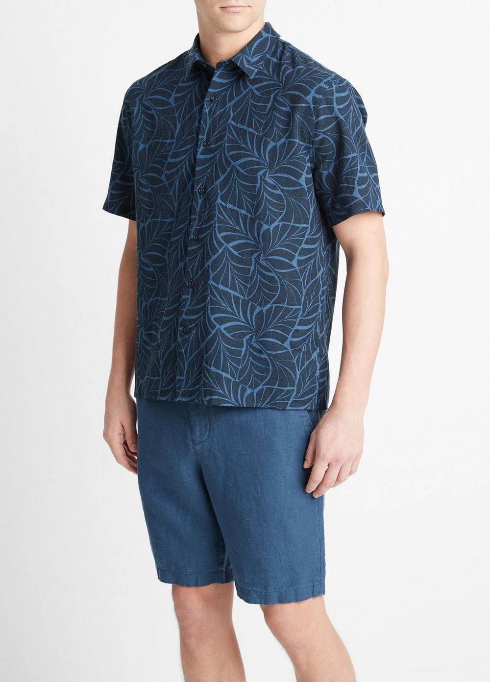 Knotted Leaves Short-Sleeve Shirt Product Image