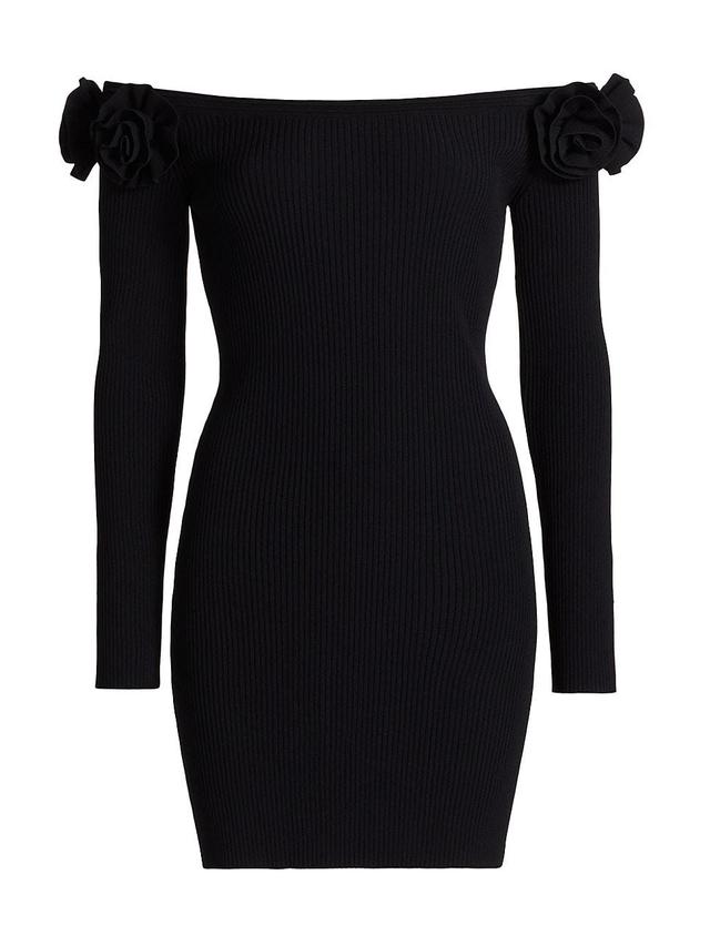 Womens Kara Off-The-Shoulder Knit Minidress Product Image