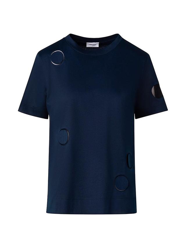 Womens Dot Cut-Out Relaxed T-Shirt Product Image