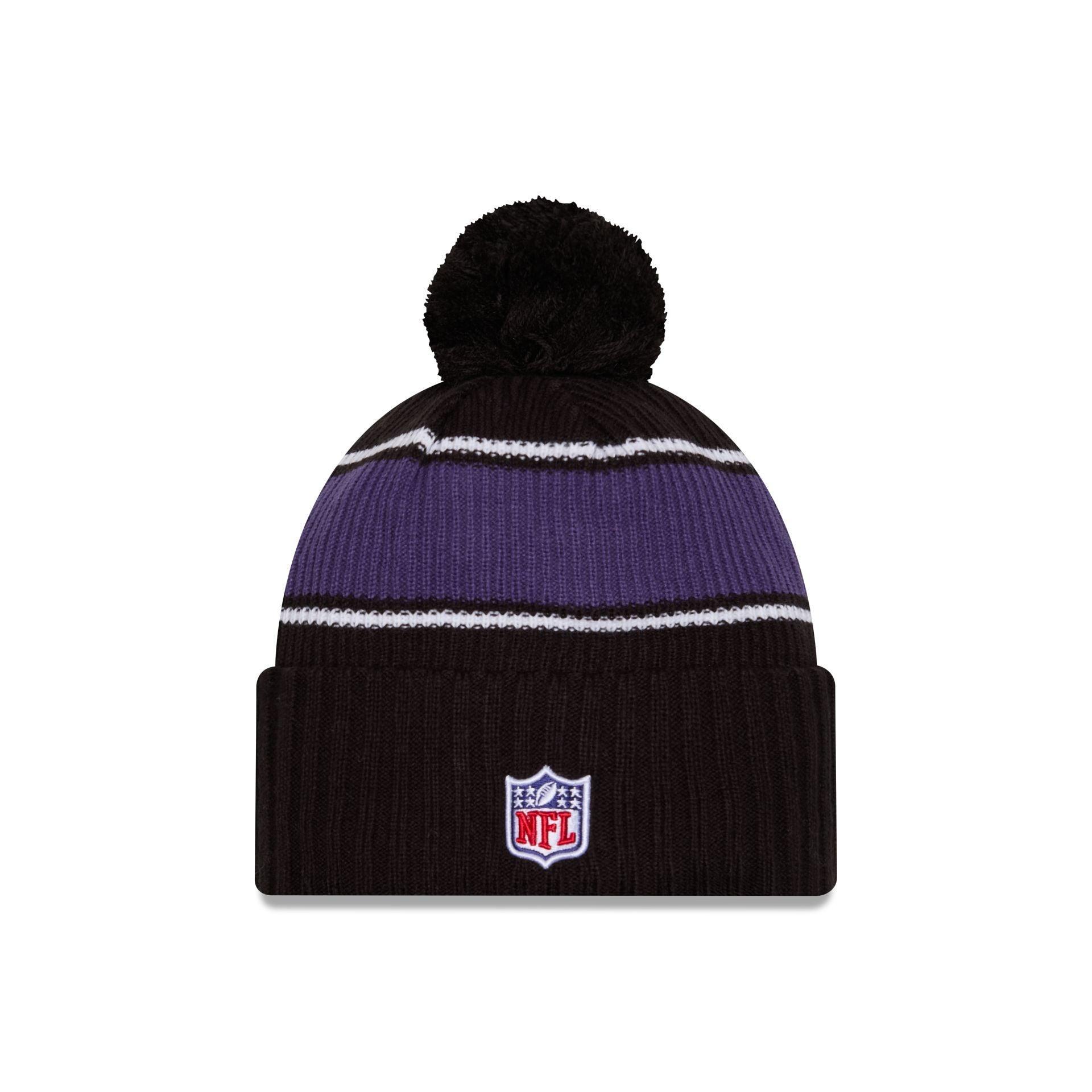 Baltimore Ravens 2024 Cold Weather Sport Pom Knit Hat Male Product Image