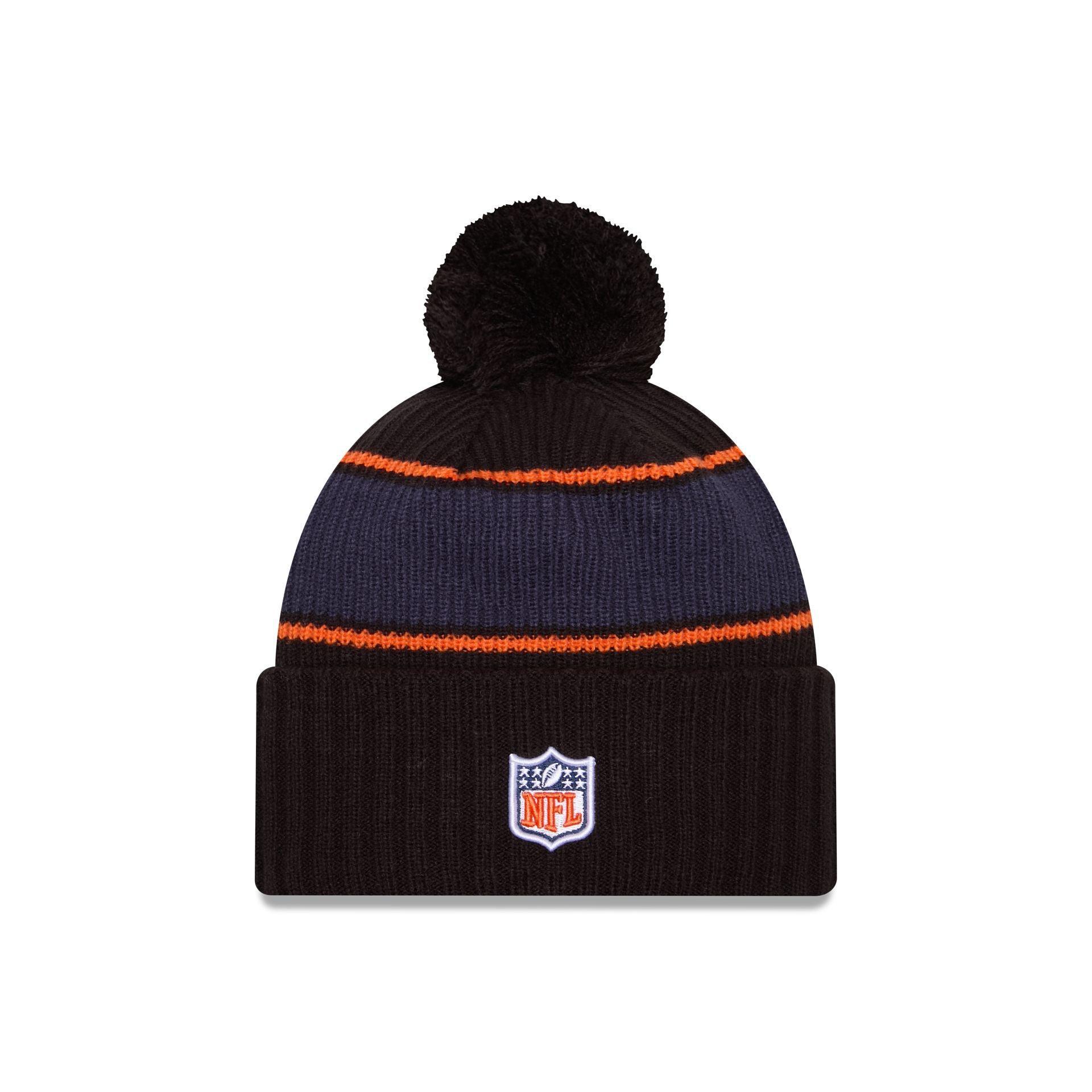 Denver Broncos 2024 Cold Weather Black Pom Knit Hat Male Product Image