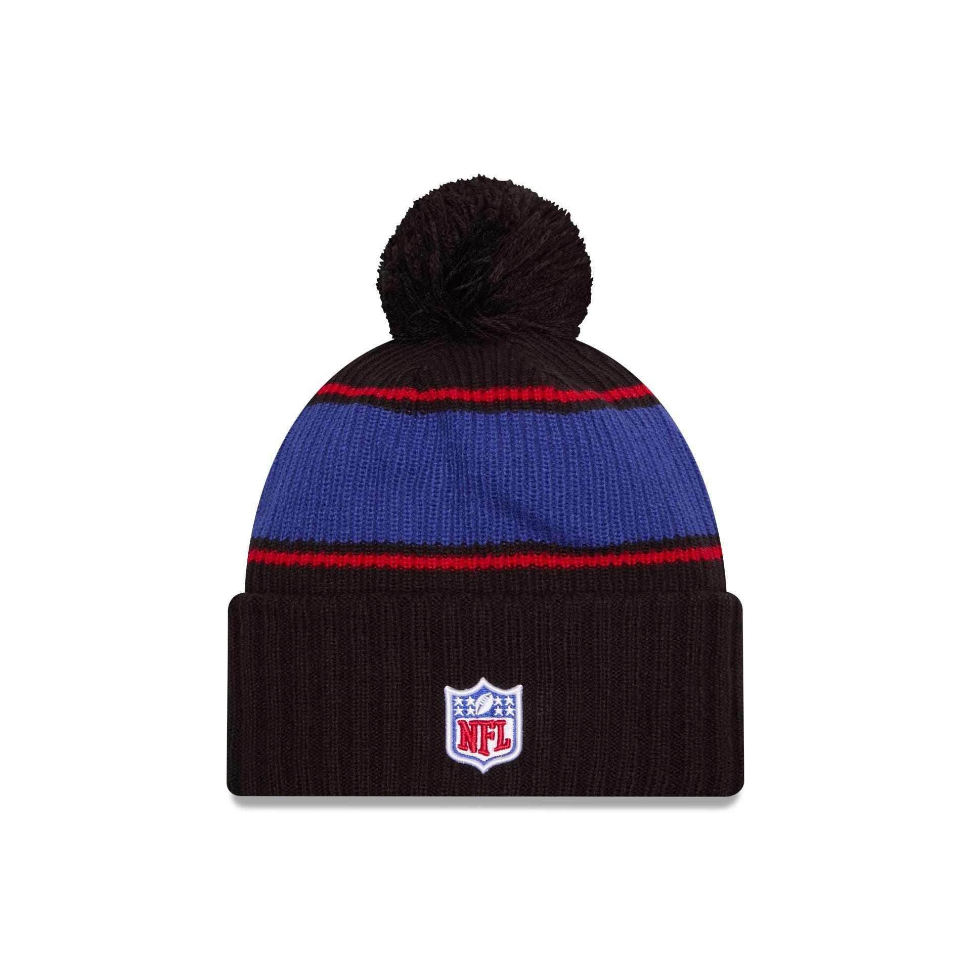 New York Giants 2024 Cold Weather Black Pom Knit Hat Male Product Image