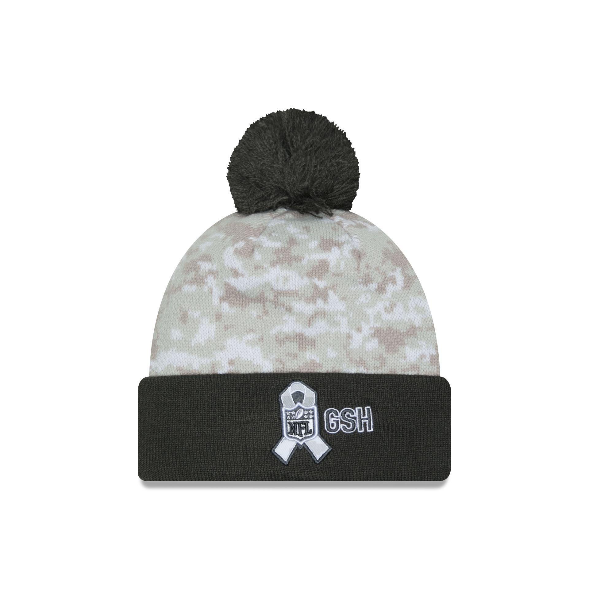 Chicago Bears 2024 Salute to Service Pom Knit Hat Male Product Image