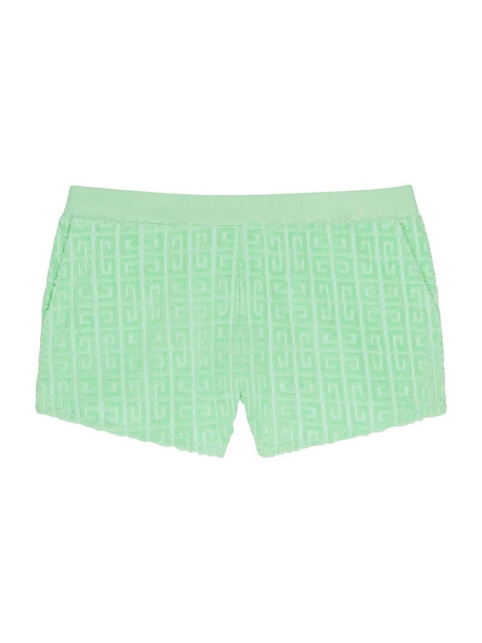 Womens Plage Mini Shorts in 4G Cotton Toweling Jacquard Product Image