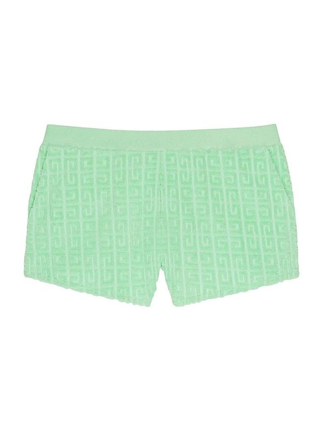 Womens Plage Mini Shorts in 4G Cotton Toweling Jacquard Product Image