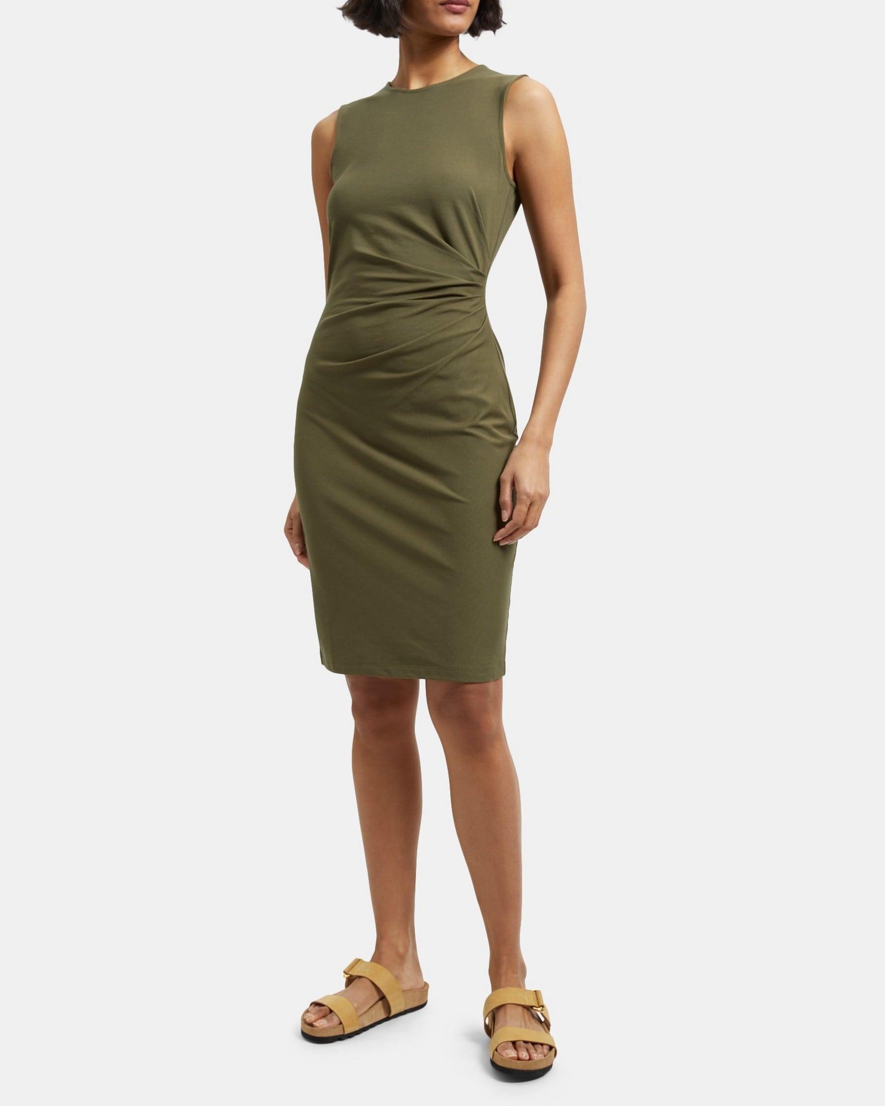 Sheath Dress in Stretch Modal Cotton Product Image