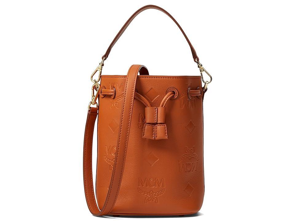 Mcm Dessau Mini Leather Drawstring Bucket Bag Product Image