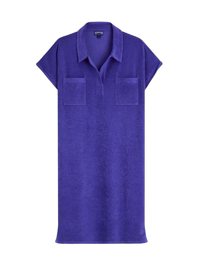 Womens Terry Coverup Polo Dress Product Image