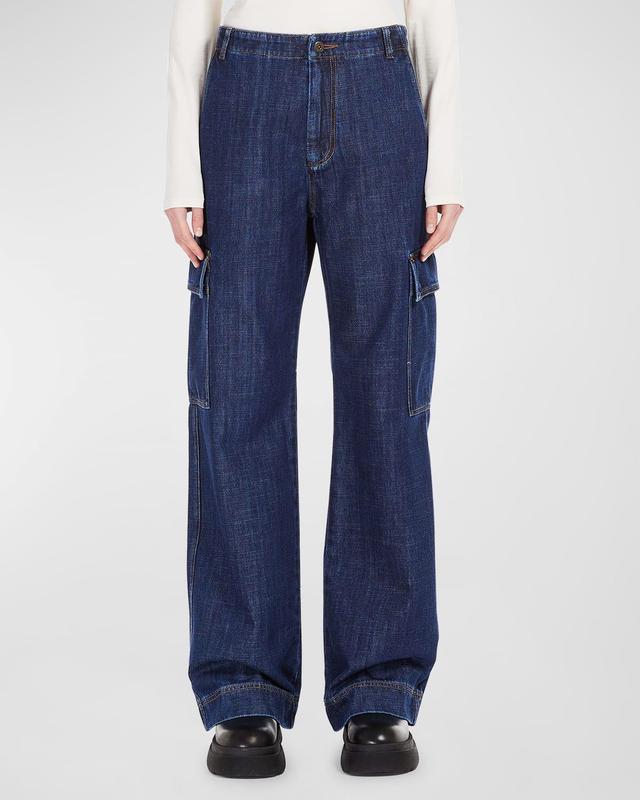 Weekend Max Mara Califfo Wide Leg Cargo Jeans Product Image