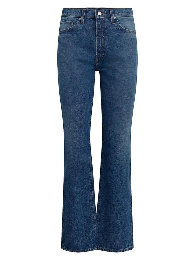 Womens The Stacey Mid-Rise Boot-Cut Ankle Jeans Product Image