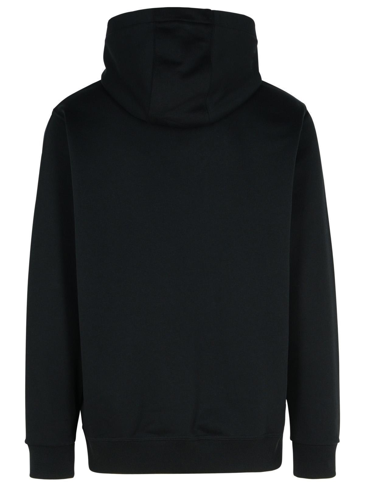 Logo Printed Drawstring Hoodie In Black Product Image