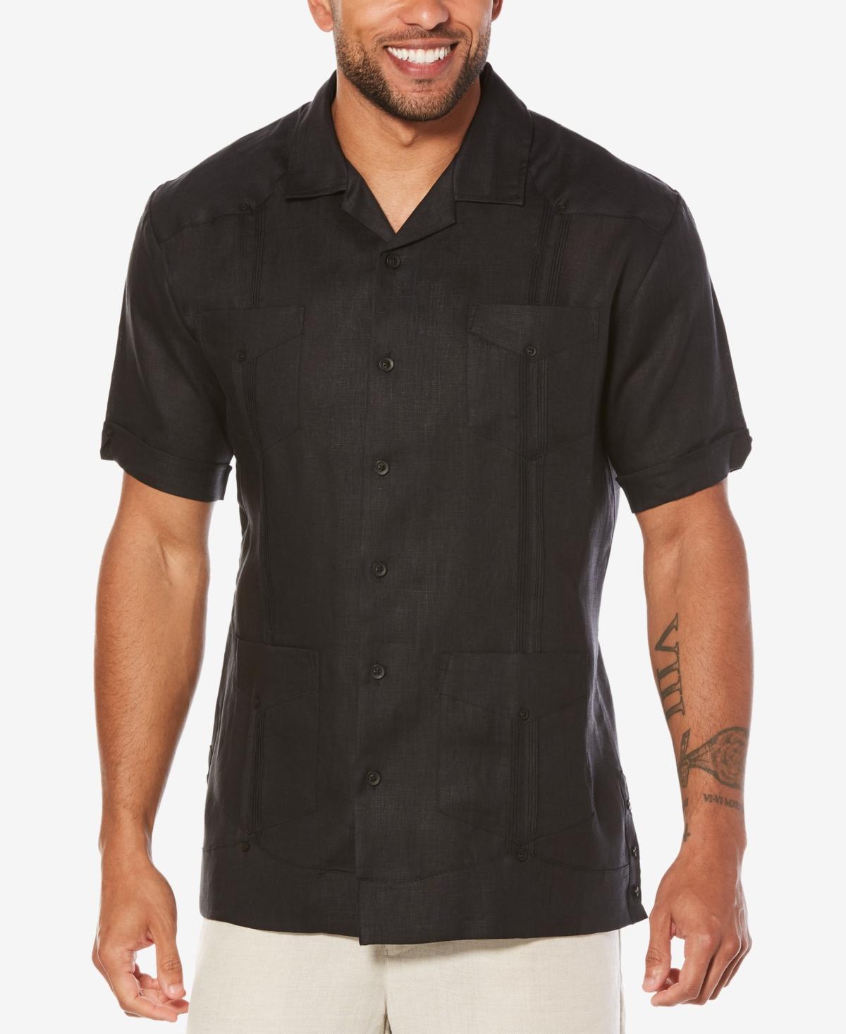 Cubavera Mens Big & Tall Short-Sleeve 4-Pocket 100% Linen Guayabera Shirt Product Image