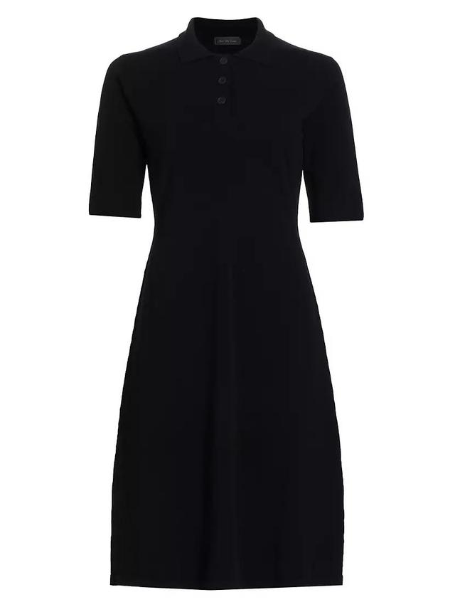 COLLECTION Short-Sleeve Polo Midi-Dress Product Image