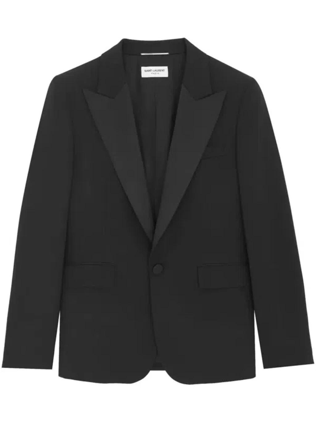 Smoking Jacket In Black Product Image