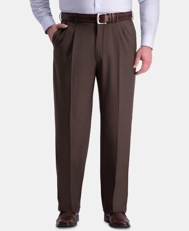 Big & Tall Haggar Premium Comfort 4-Way Stretch Pleated Dress Pants Product Image