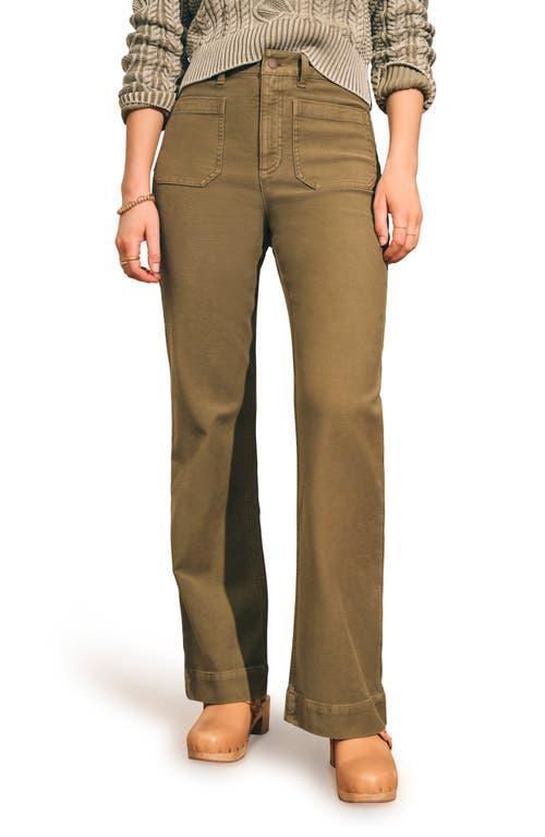 Faherty Stretch Terry Wide Leg Pants Product Image