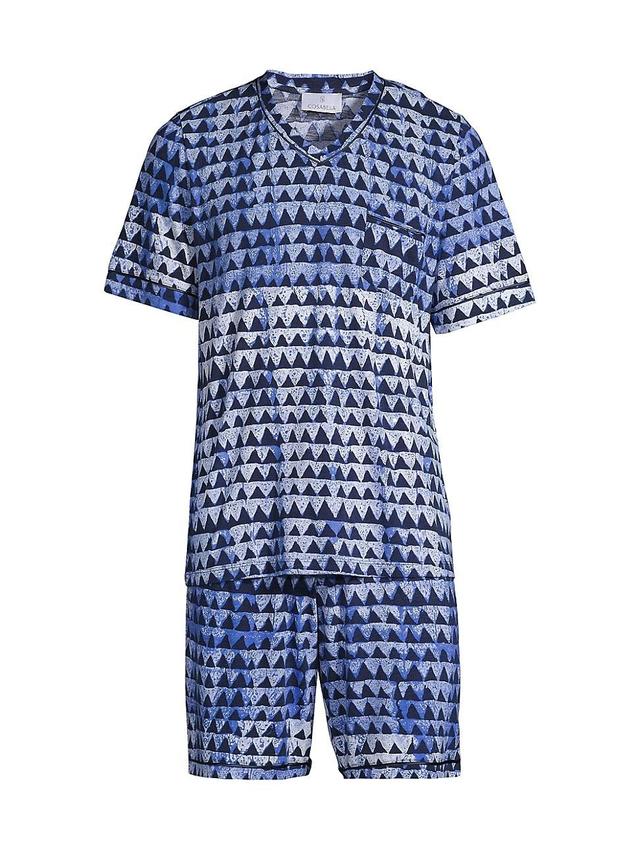 Mens Bella MP Triangle T-Shirt & Shorts Pajama Set Product Image