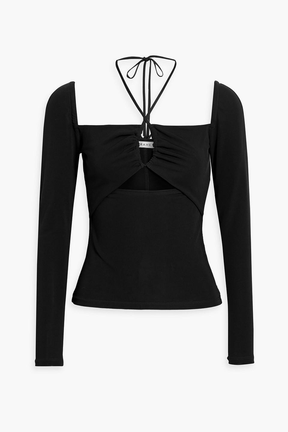 Oberteil Aus Jersey Mit Cut-outs In Black product image