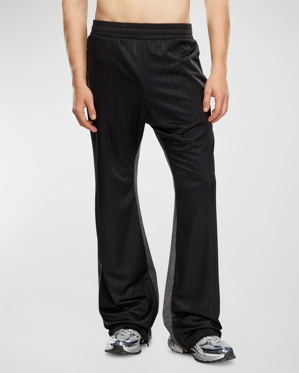 Mens Pieced Elastic-Waist Trousers Product Image