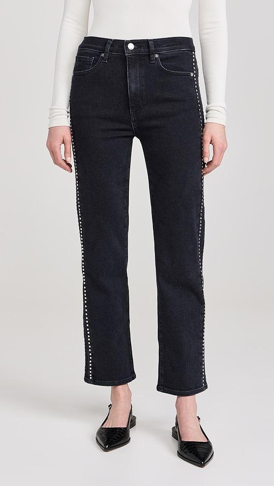 FRAME Le Sleek Straight Studded Jeans | Shopbop Product Image