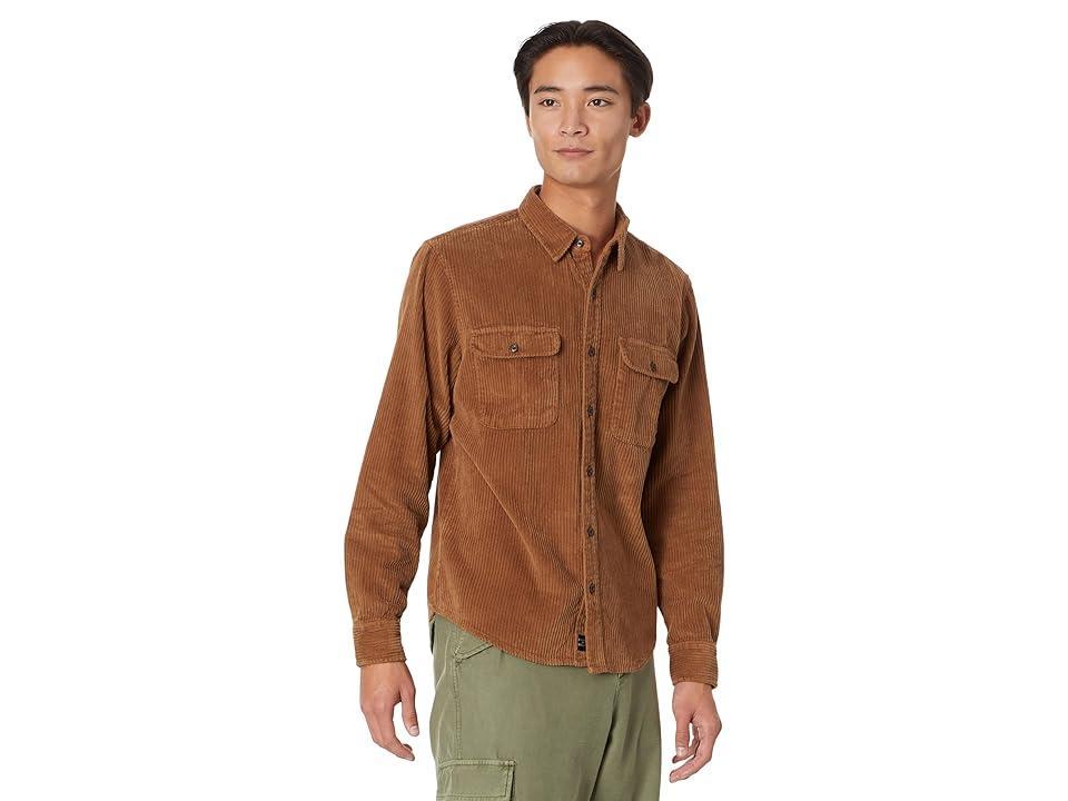 Lucky Brand Corduroy Workwear Long Sleeve Shirt (Thrush) Men's T Shirt Product Image