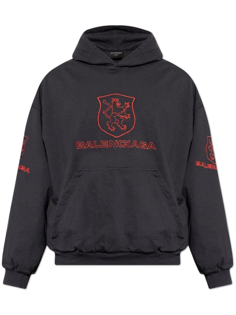 logo-embroidered hoodie product image