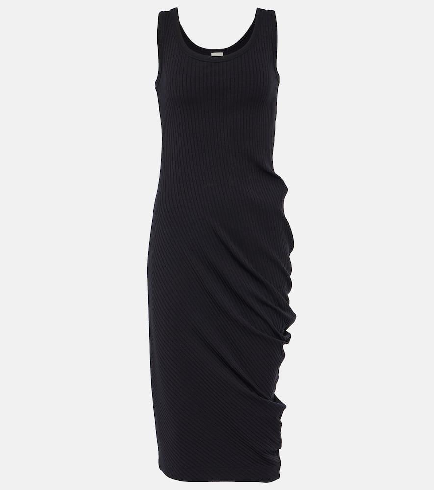 Jersey Midi Dress In Blue Product Image