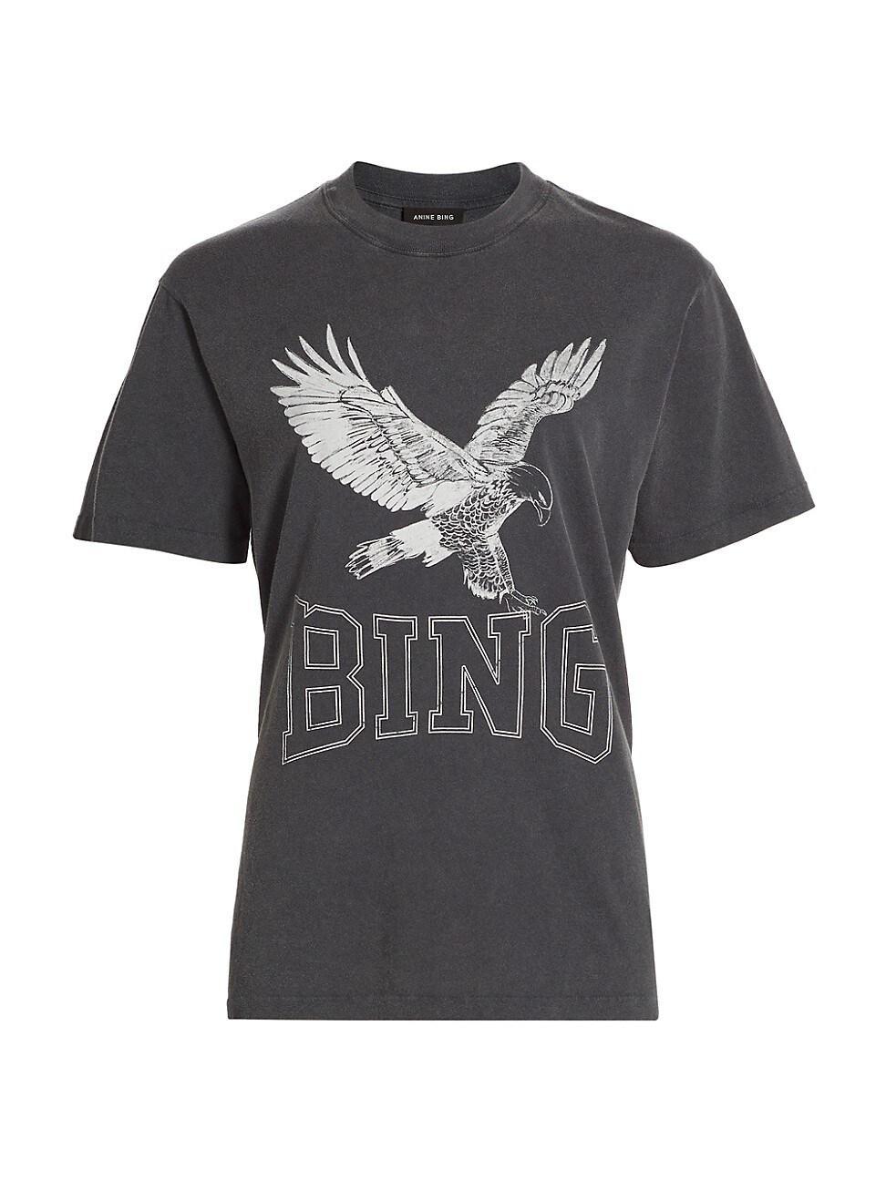 Womens Lili Retro Eagle Cotton T-Shirt Product Image