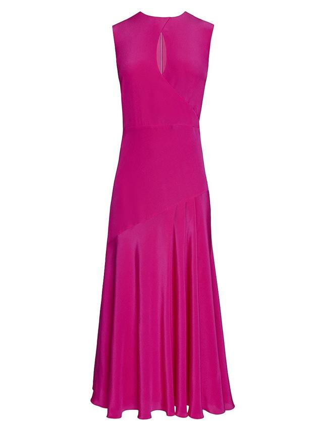 Womens Silk Crepe de Chine Maxi Dress Product Image