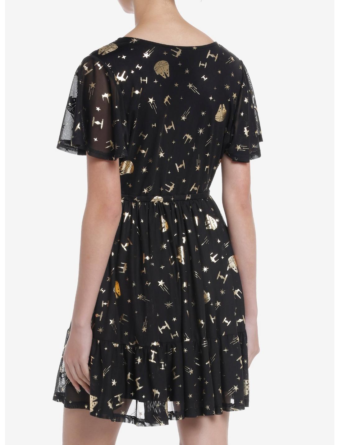 Star Wars Metallic Foil Flutter Dress Product Image