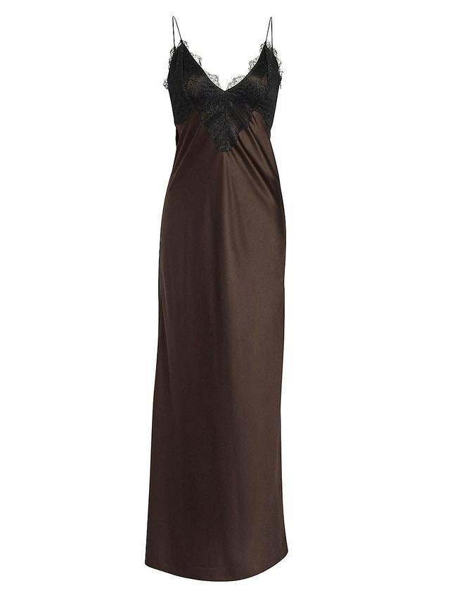 Womens Grenache Satin Maxi Dress Product Image